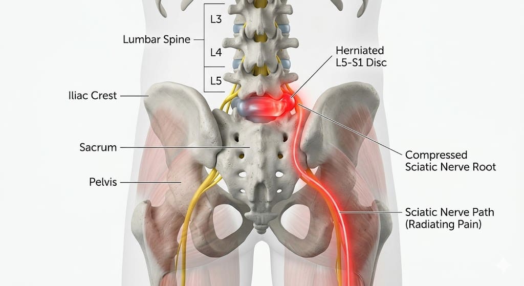 椎間盤突出 & 坐骨神經痛